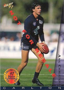 1997 Select AFL Ultimate Series - Promos #NNO Ang Christou Front